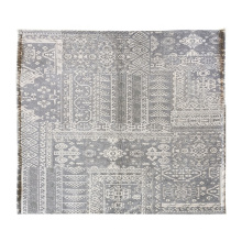 Muslim European Style Grey Intricate Pattern 100% Polyester Kitchen Bedroom Jacquard Mat Carpet
